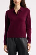 Nordstrom Cashmere Polo Sweater