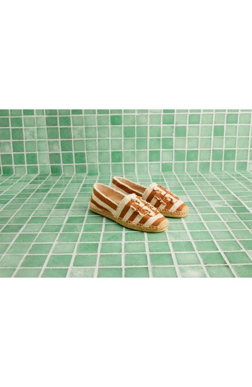 TORY BURCH TORY BURCH FRAY STRIPE ESPADRILLE FLAT
