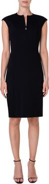 Akris punto Cap Sleeve Sheath Dress