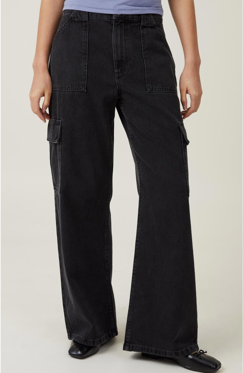 Cotton On Women's Relaxed Cargo Jean, Main, color, 