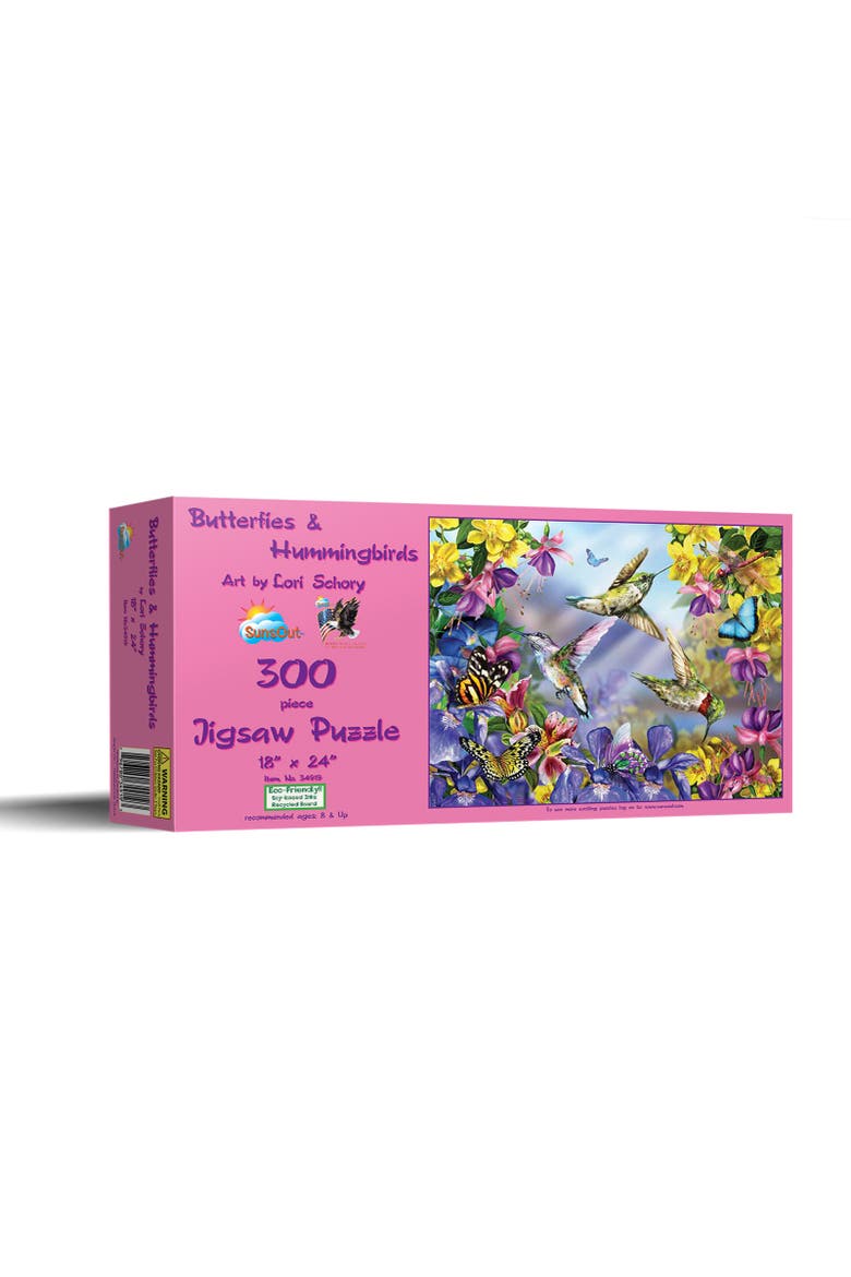 Butterflies    Hummingbirds 300 piece Jigsaw Puzzle for Adults, Main, color, Multicolor