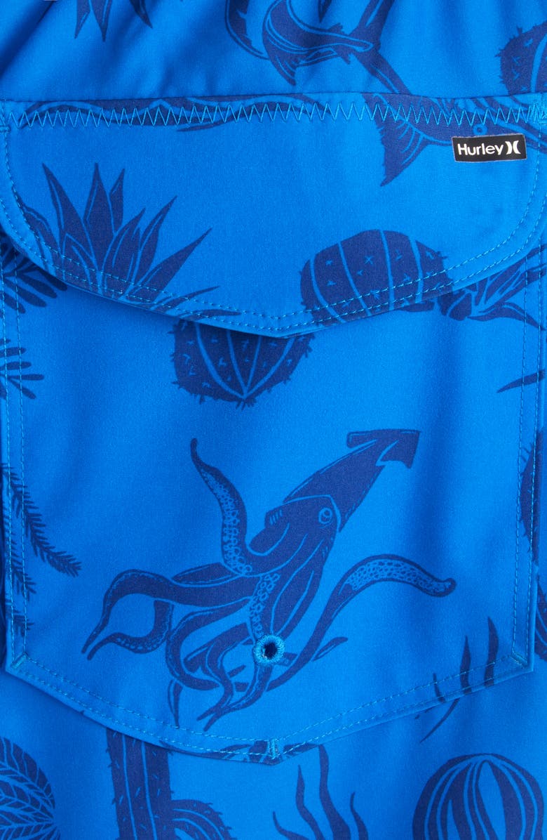 Hurley Danube Volley Swim Shorts, Alternate, color, Blue / White