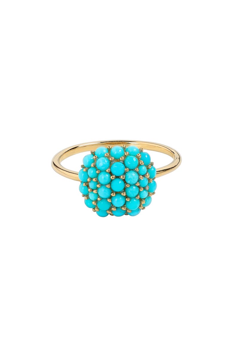YS GEMS Sleeping Beauty Turquoise Ring, Alternate, color, Blue
