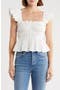 Shirred Peplum Top