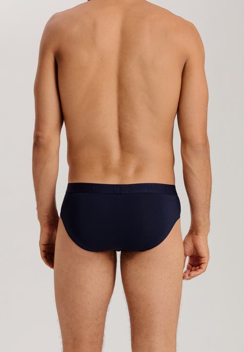 Hanro Cotton Essentials 2-pack Cotton Briefs In Blue
