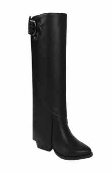 Gabriel Foldover Tall Faux Leather Boot