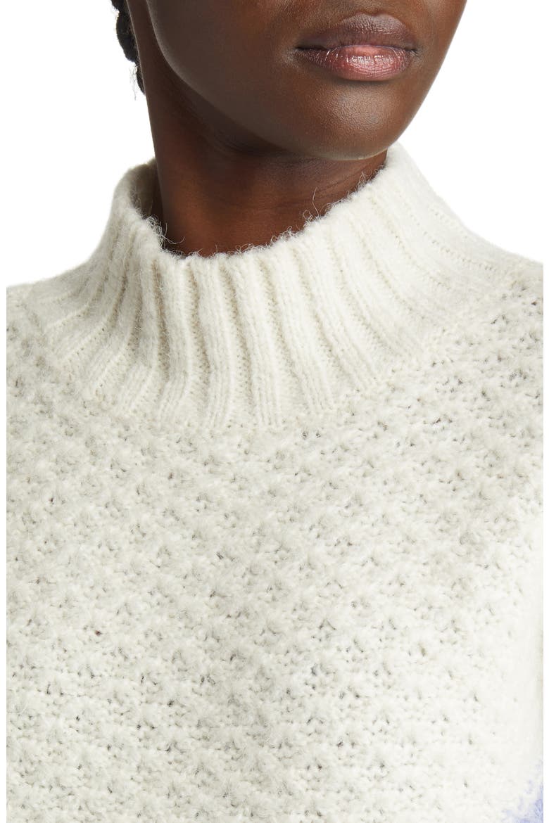 Bien Colorblock Recycled Polyester Blend Sweater, Alternate, color, BIRCH GOLDEN YELLOW