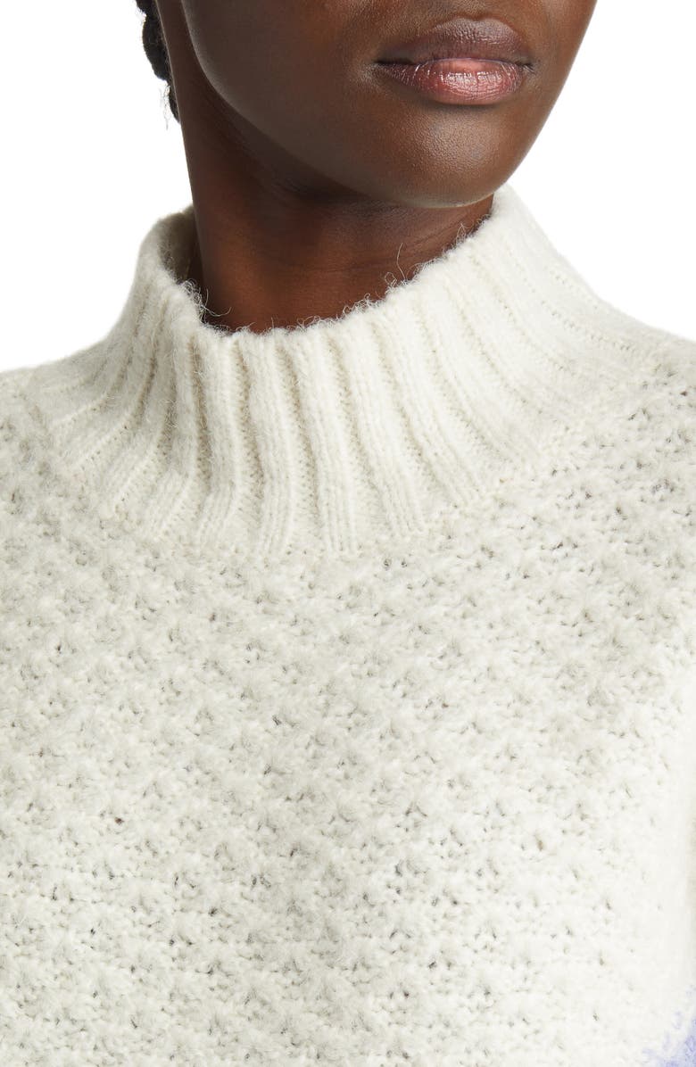 VERO MODA Bien Colorblock Recycled Polyester Blend Sweater, Alternate, color,