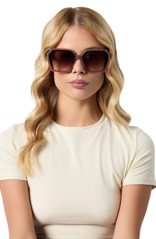 Diff Sloane 54mm Square Sunglasses In Cafe Ole/brown