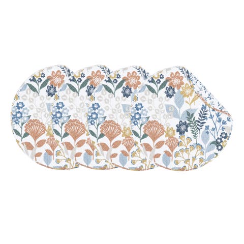 Delilah Round Placemats Set of 4, 17"