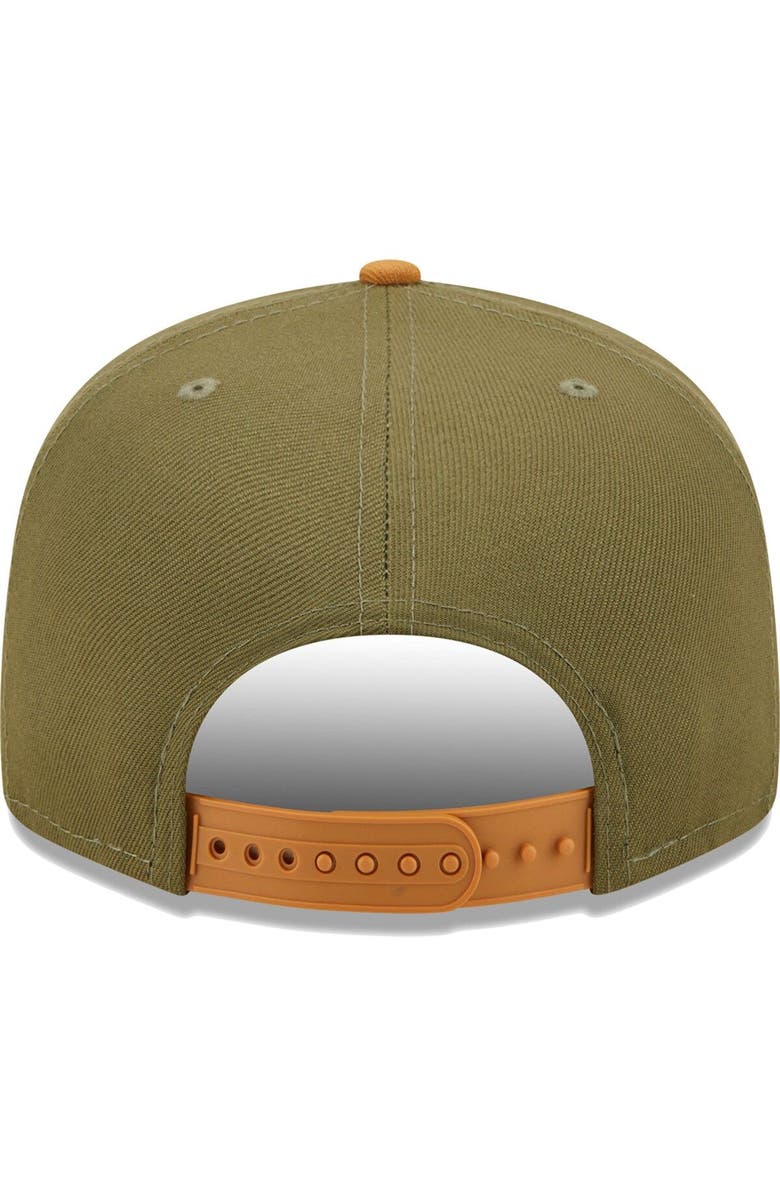 New Era Men's New Era Olive/Brown Seattle Seahawks Two-Tone Color Pack 9FIFTY Snapback Hat, Alternate, color, 