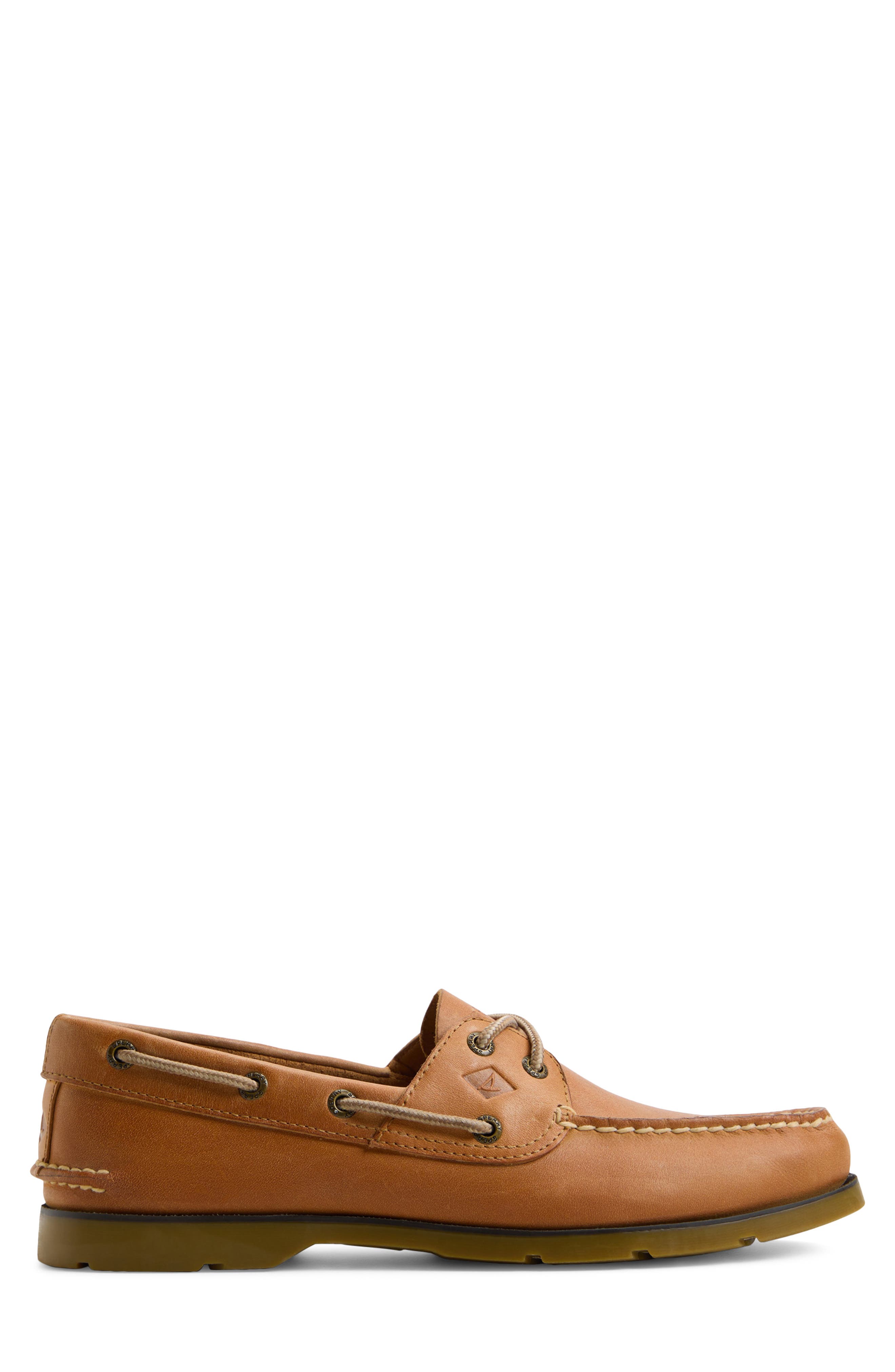 Leeward 2-Eye Boat Shoe, Alternate, color, NATURAL