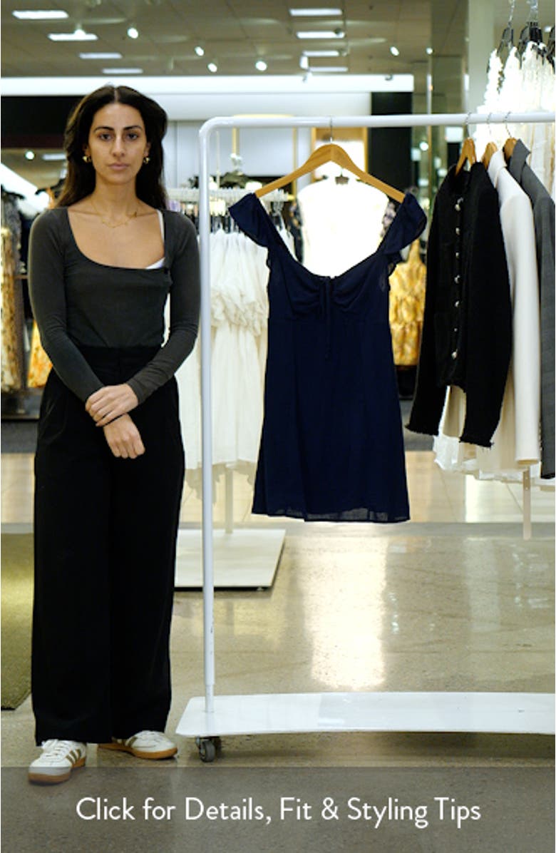 Ruffle Strap Babydoll Dress, sales video thumbnail