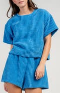 Beivy Boxy Oversized Corduroy T-shirt