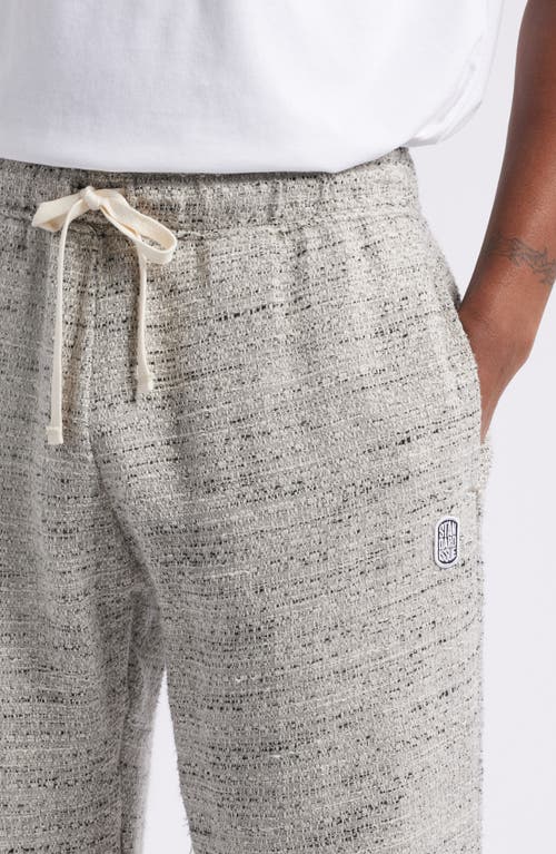 Standard Issue Tweed Drawstring Slacker Pants In Grey