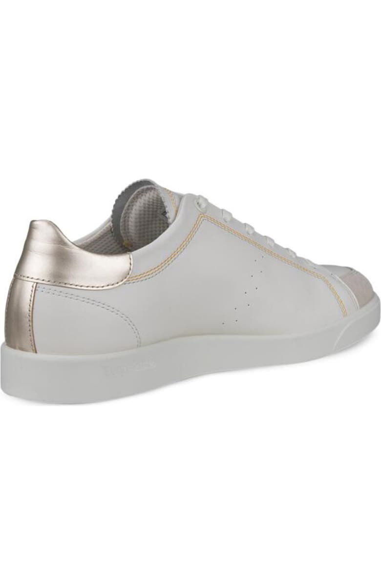 ECCO Street Lite Low Top Sneaker, Alternate, color, Shadow White/ Pure White Gold
