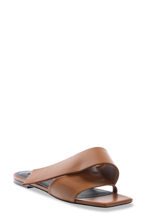 Twisted Ribbon Slide Sandal (Women)