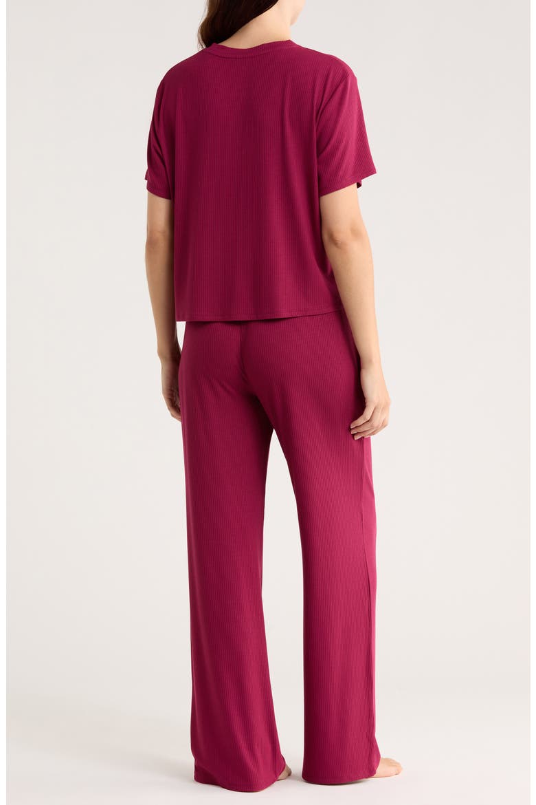 Revival Rib Pajamas, Alternate, color, MULBERRY
