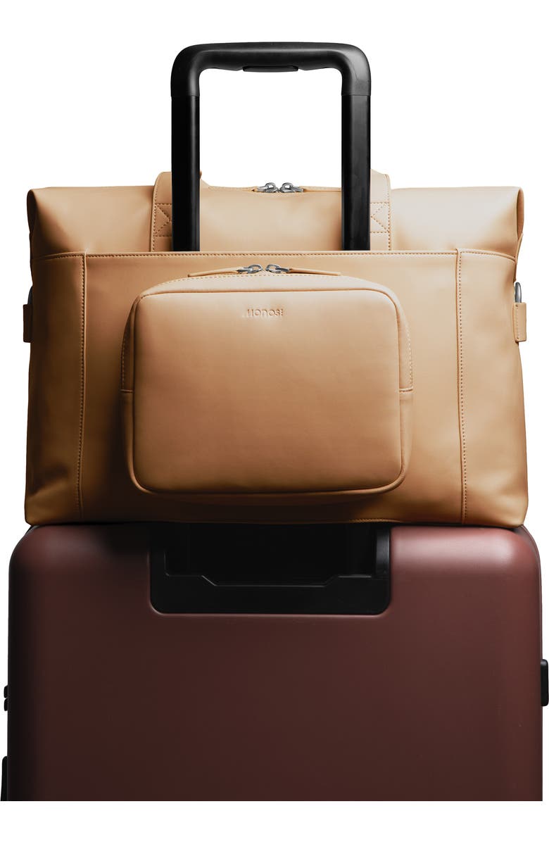 Monos Metro Faux Leather Duffle Bag with Detachable Pouch, Alternate, color,