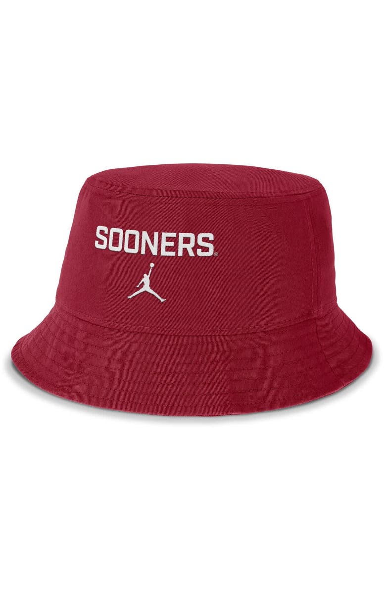 Jordan Brand Men's Jordan Brand Crimson Oklahoma Sooners Apex Primetime Bucket Hat, Main, color, Crimson
