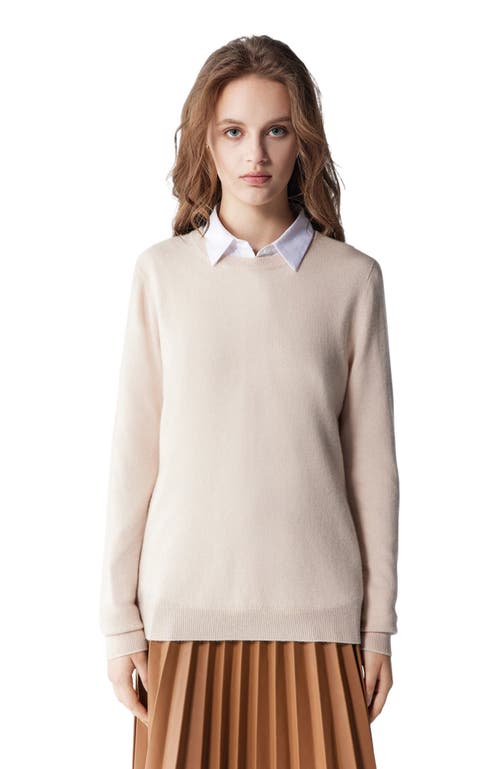 Gobi Mongolian Cashmere Crew Neck Sweater In Neutral