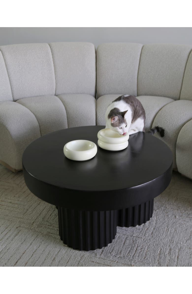 Catenary Halo Elevated Cat Bowl, Alternate, color, White