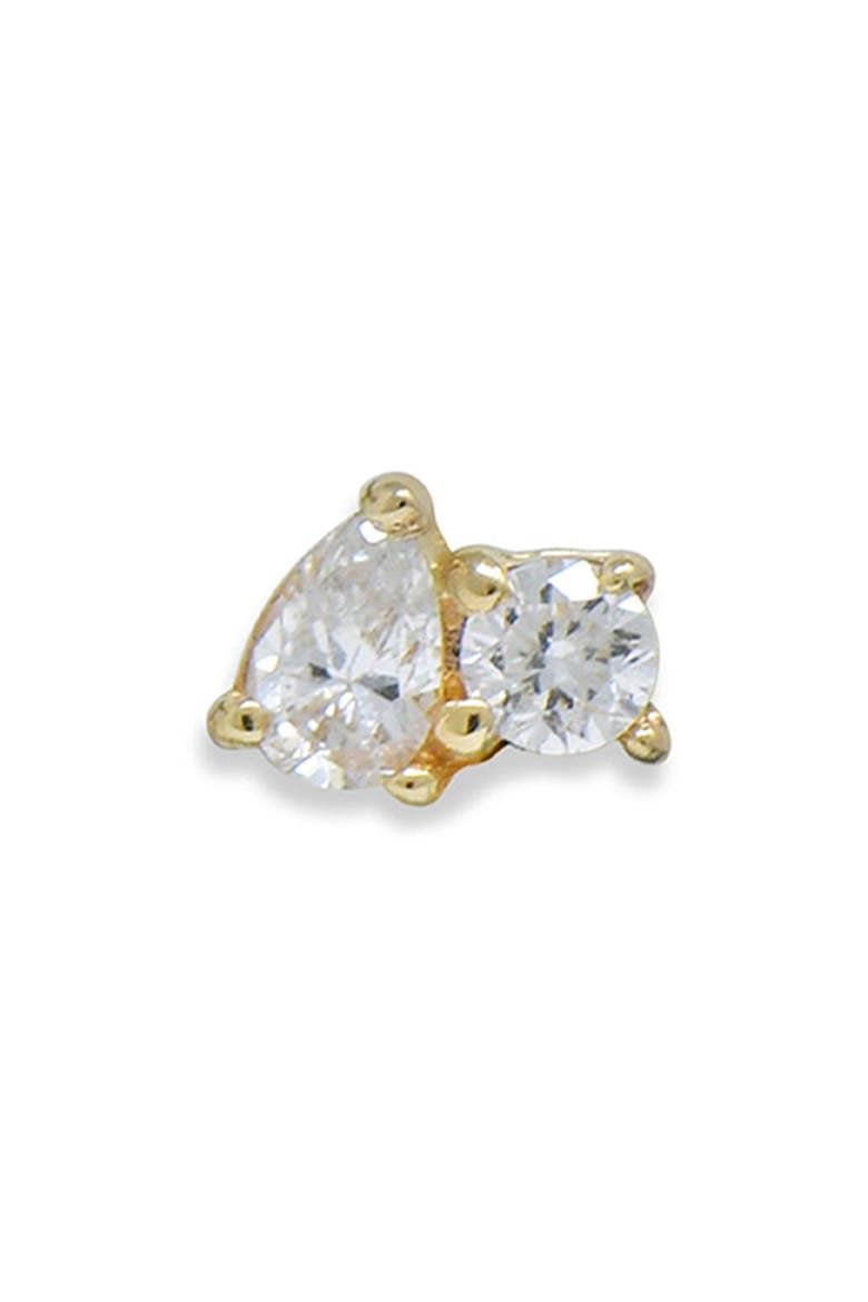 Cléo Jumelle Lab Grown Diamond Stud Earring, Main, color, 14K YELLOW GOLD/ DIAMOND