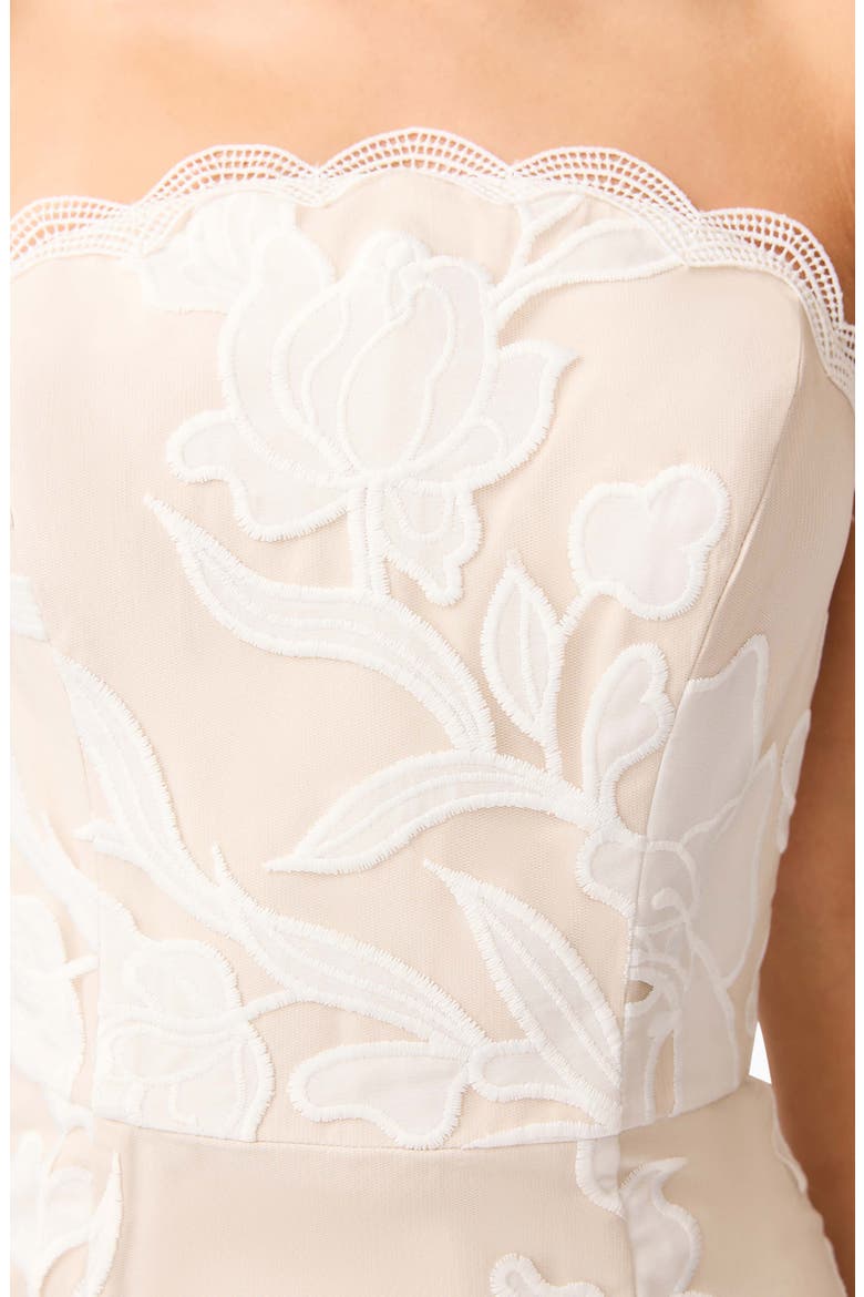 Flor Strapless Cocktail Dress, Alternate, color, IVORY
