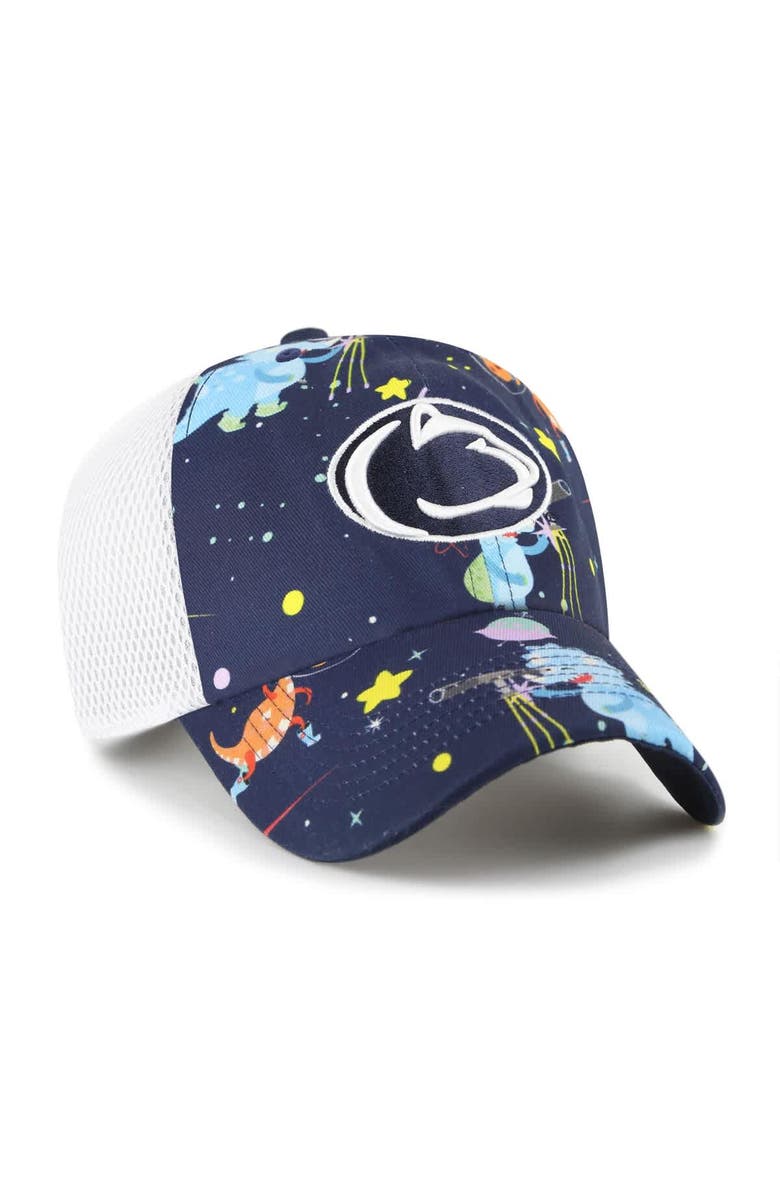 '47 Youth '47  Navy Penn State Nittany Lions Space Dino Clean Up Adjustable Hat, Alternate, color, 