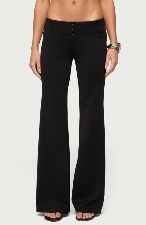 Katalia Sequin Waist Flare Pants