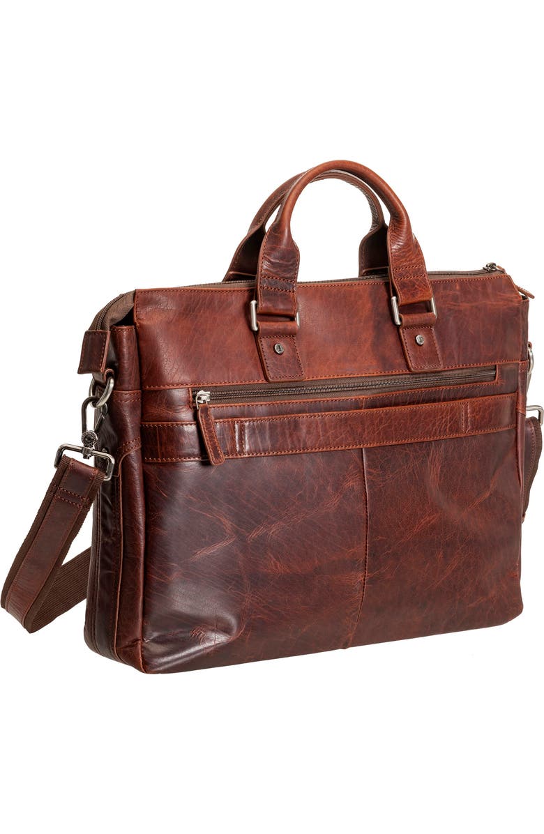 Mancini Leather Briefcase, Alternate, color,