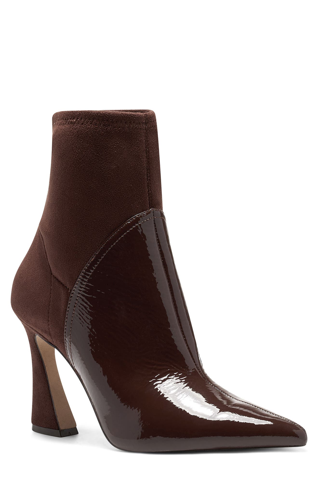 Jadran Pointed Toe Bootie, Main, color, COCOA BROWN