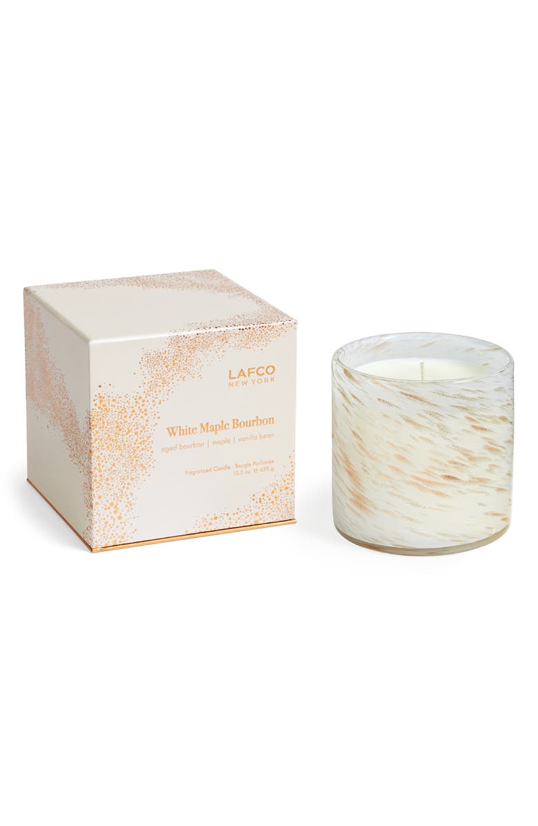 Lafco White Maple Bourbon Signature Candle, Alternate, color, White