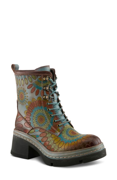 L'artiste By Spring Step Carnivale Embossed Bootie In Multi