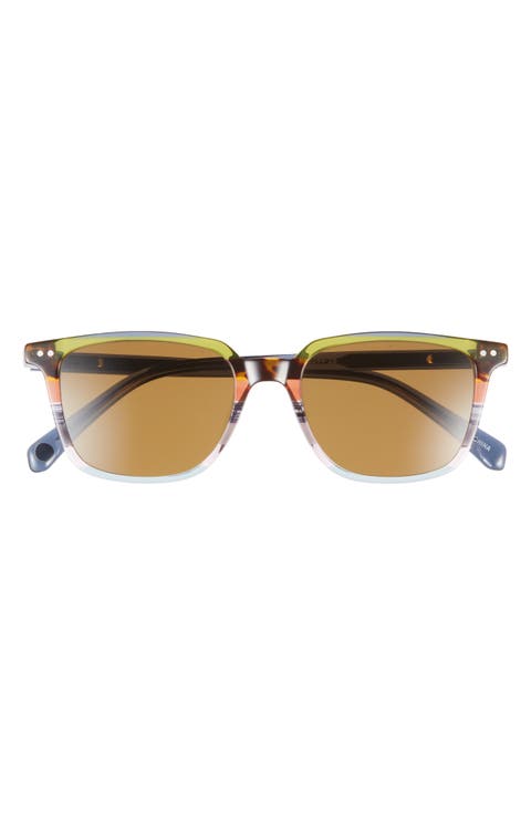 C Suite 50mm Polarized Square Sunglasses (Average)