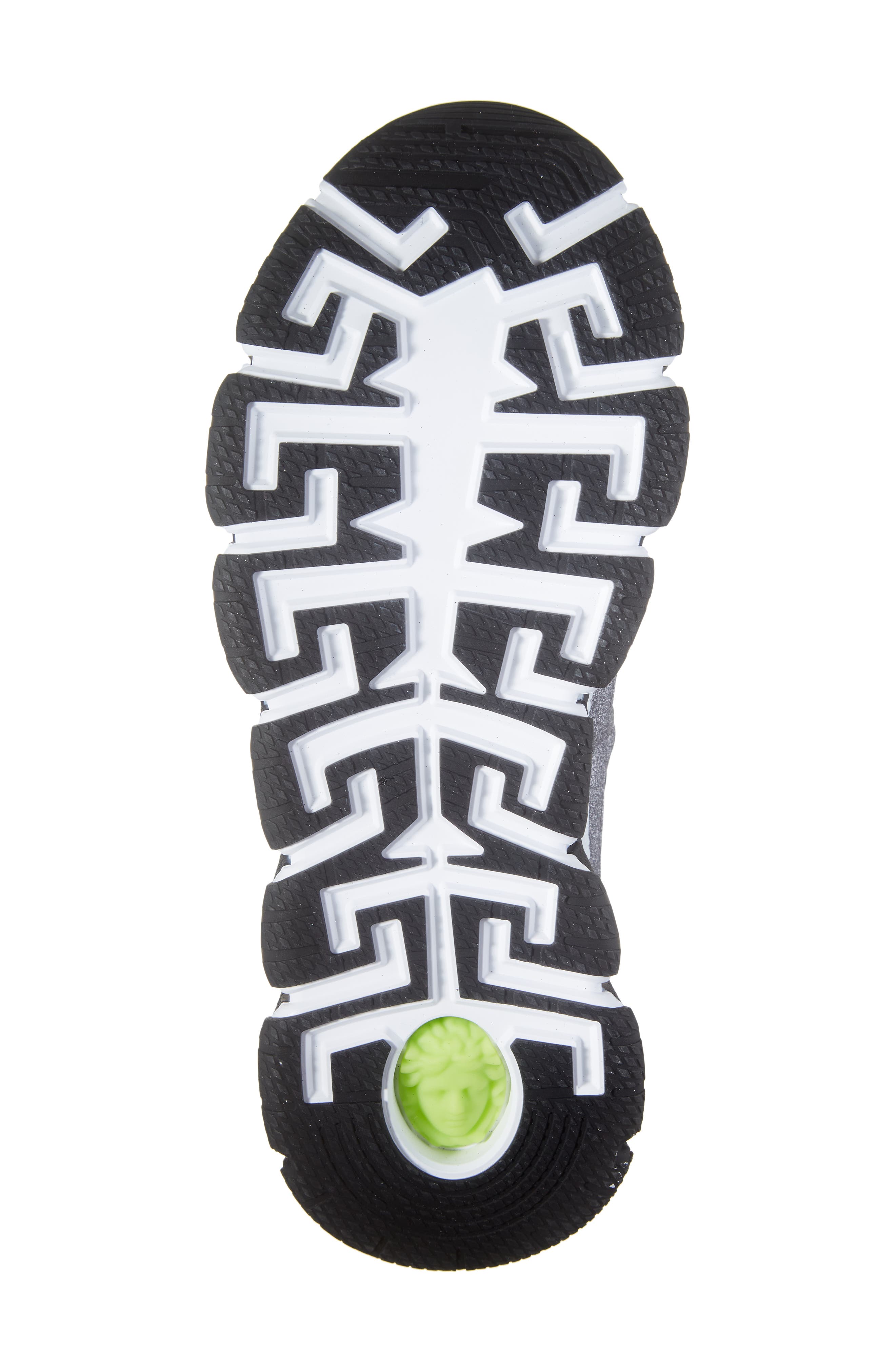 Versace Trigrecca Glitter Sneaker, Alternate, color, 