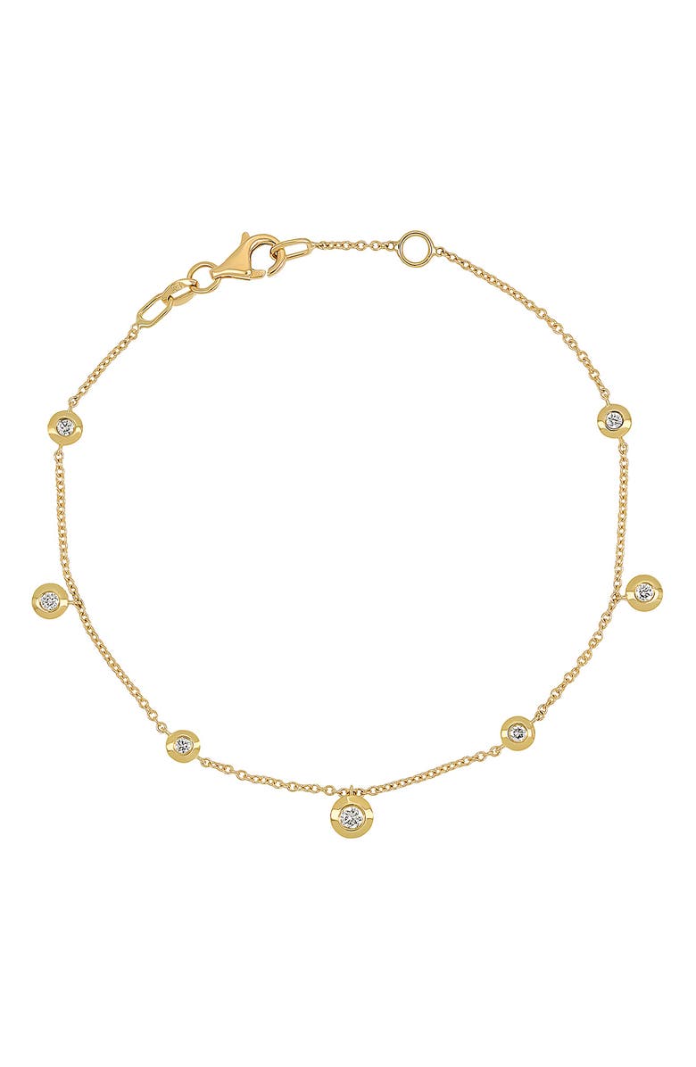 Bony Levy Monaco Diamond Line Bracelet, Main, color, 18K Yellow Gold