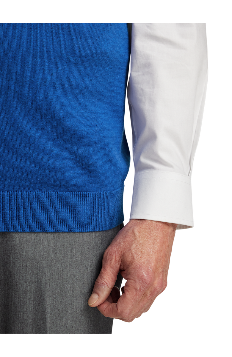 Paul Fredrick Supima Cotton Vest, Alternate, color, Blue