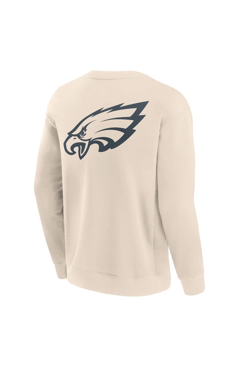 FANATICS Men's Fanatics Cream Philadelphia Eagles Elements Future Ground Lettering Pullover Sweatshirt, Alternate, color, Cream
