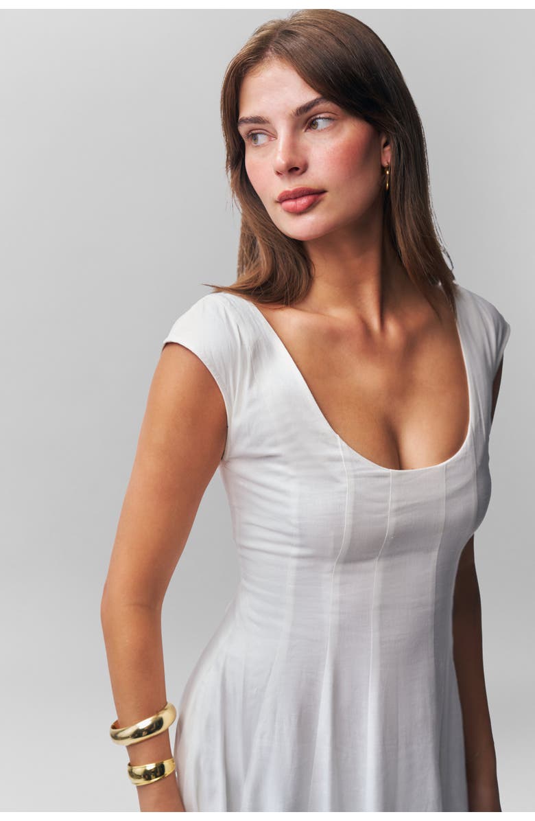 Guizio Leila Linen Dress, Alternate, color, 