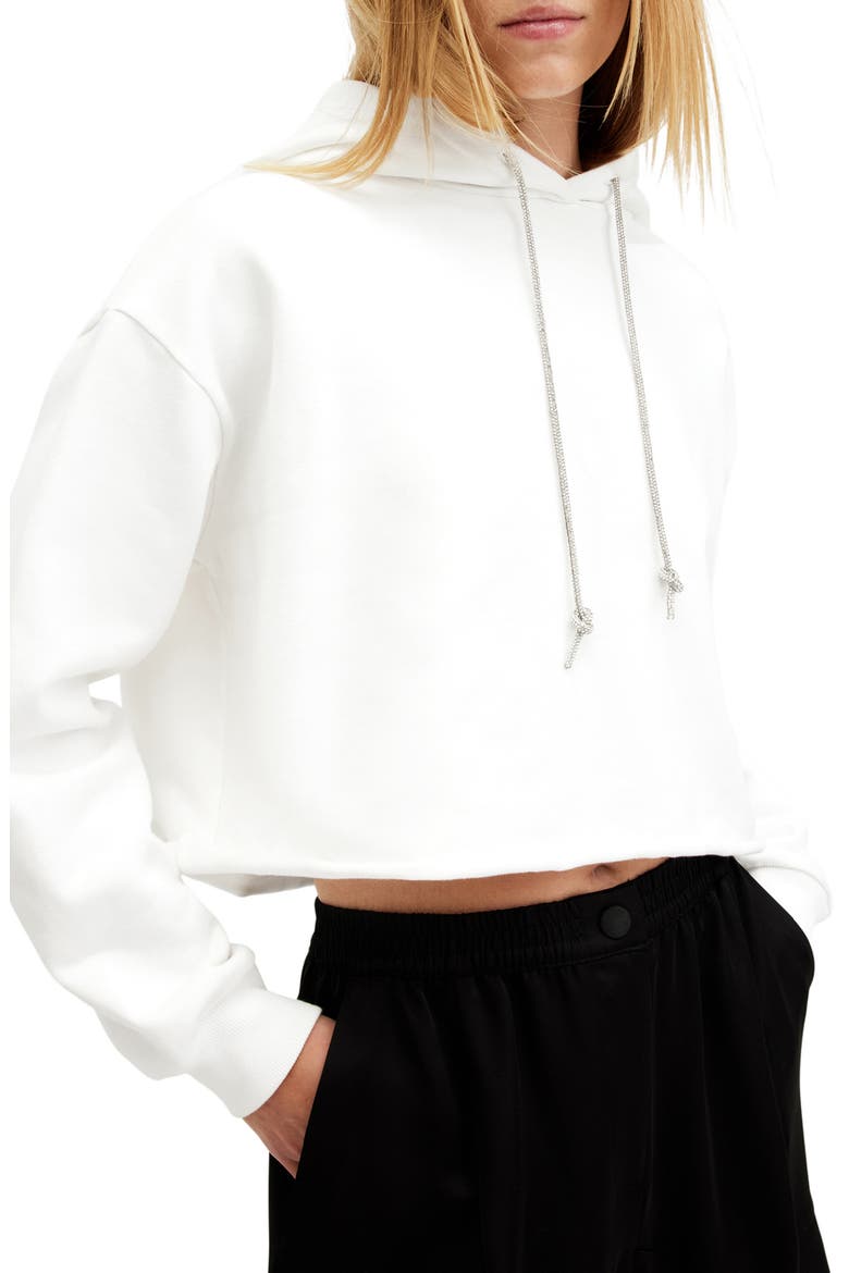Pippa Sparkle Cotton Hoodie, Alternate, color, CHALK WHITE