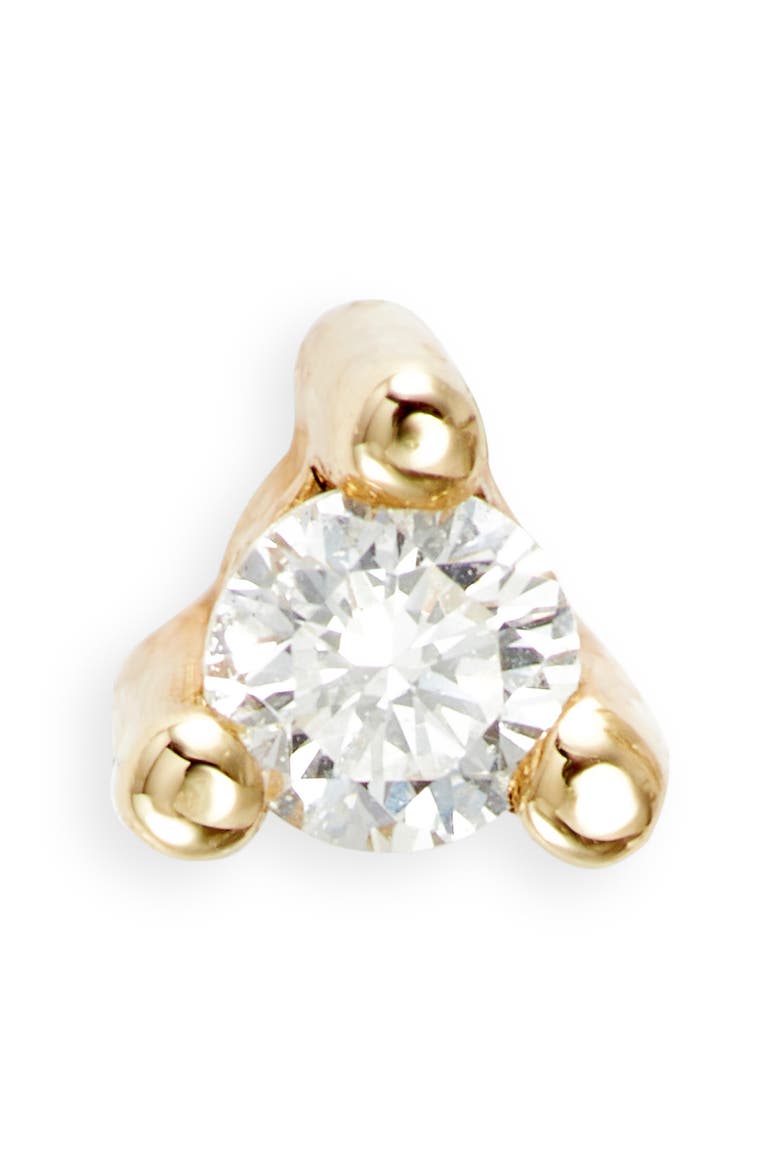Diamond Dot Stud Earring, Main, color, YELLOW GOLD/ DIAMOND