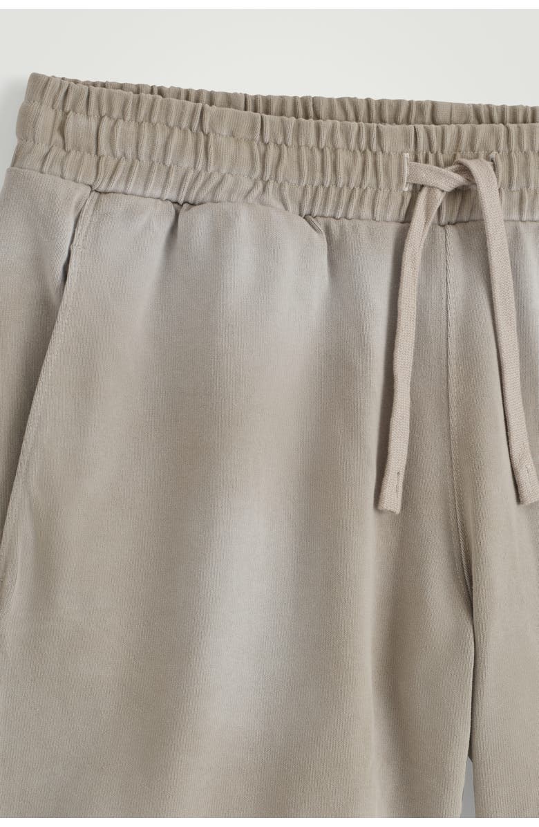 COS Washed-Jersey Drawstring Shorts, Alternate, color, Mole