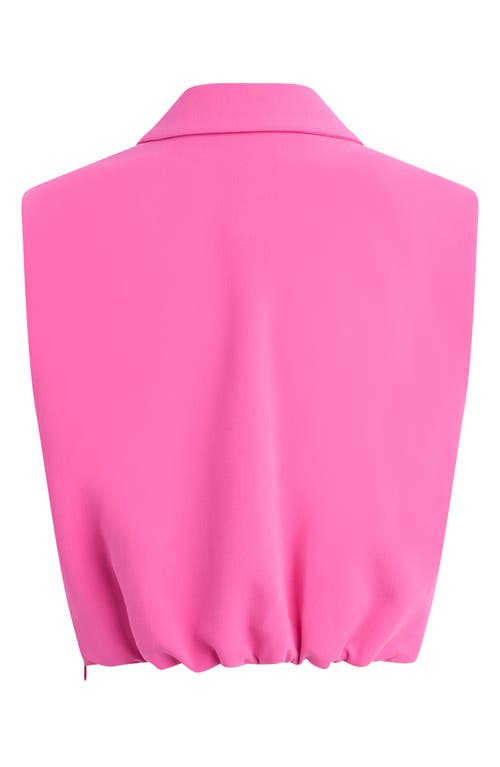 Favorite Daughter The Audrey Crop Vest In Flamingo