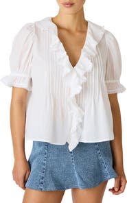 Steve Madden Lyric Ruffle Top