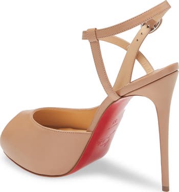 Jenlove Ankle Strap Peep Toe Stiletto