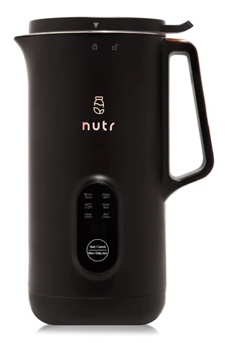 Plant Milk Machine, Main, color, BLACK W/ ROSE GOLD HANDLE