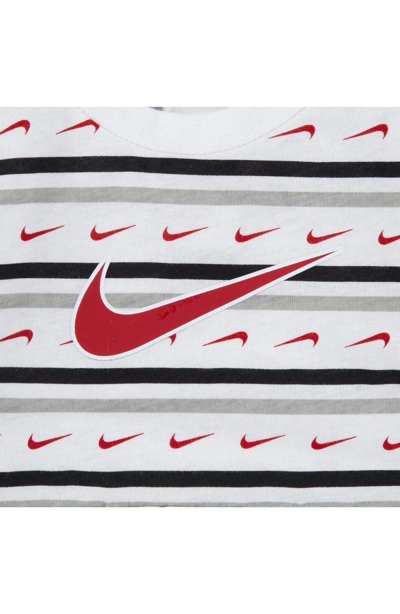 Nike Swoosh Stripe Romper, Alternate, color,