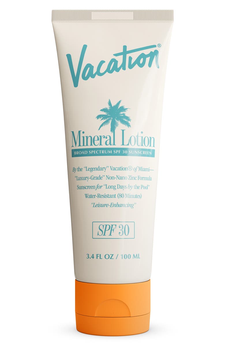 Vacation Mineral Lotion Broad Spectrum SPF 30 Sunscreen, Main, color,