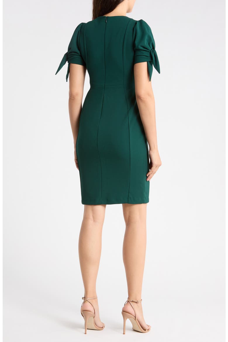 Puff Sleeve Sheath Dress, Alternate, color, MALACHITE